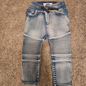 Cotton On Light Blue Moto-Style Kids Jeans